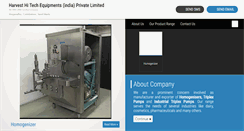 Desktop Screenshot of homogenisers.net